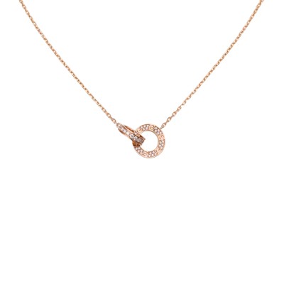 CARTIER LOVE NECKLACE, PAVED B7224528